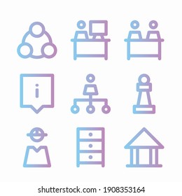 Simple Set Humans Resources Vector Color Icons