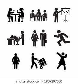 Simple Set Humans Vector line Icons