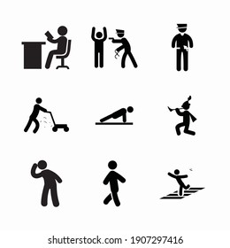 Simple Set Humans Vector line Icons