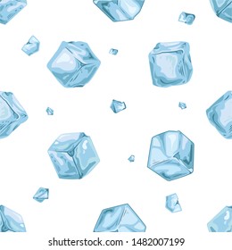 Simple set of ice cube for design - pattern