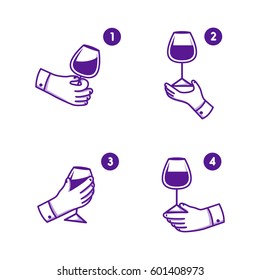 Simple set icon theme wine. Vector icon.