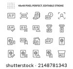 
Simple Set of ID and Verification Related Vector Line Icons. 
Contains such Icons as Passport, Driving License, Legal documents and more. Editable Stroke. 48x48 Pixel Perfect.