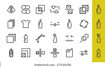 A simple set of image editing related vector line icons. Contains icons such as crop, copy, scale, rotate and more. Editable stroke. 48x48 Pixel Perfect. On white background.