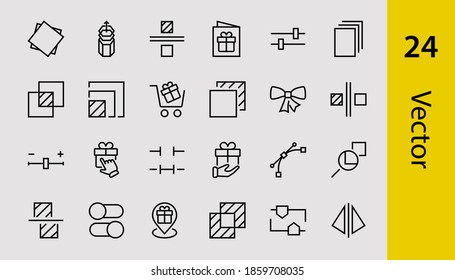A simple set of image editing related vector line icons. Contains icons such as crop, copy, scale, rotate and more. Editable stroke. 48x48 Pixel Perfect. On white background.
