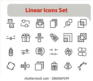 A simple set of image editing related vector line icons. Contains icons such as crop, copy, scale, rotate and more. Editable stroke. 48x48 Pixel Perfect. On white background.