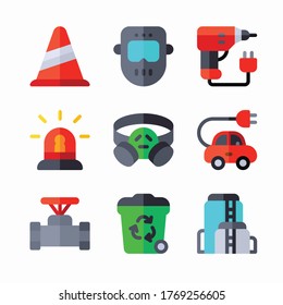 Simple Set Industry Vector Color Icons. Color with Editable stroke