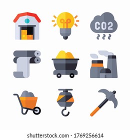 Simple Set Industry Vector Color Icons. Color con trazo editable