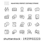 Simple Set of Info and Help Desk Related Vector Line Icons. 
Contains such Icons as Manual, Guide Reading, Info center and more. Editable Stroke. 48x48 Pixel Perfect.