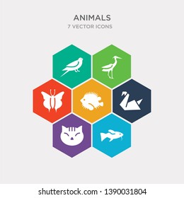 simple set of japan koi fish, japanese cat head, origami swan, blowfish icons, contains such as icons japanese butterfly, heron, swallow and more. 64x64 pixel perfect. infographics vector