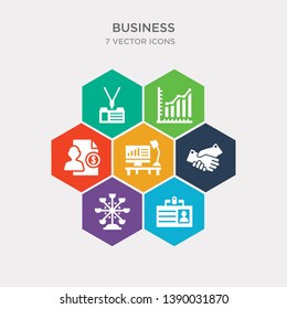 simple set of journalist id card, big wheel, cooperate, work table icons, contains such as icons expert, graphic chart, lanyard and more. 64x64 pixel perfect. infographics vector