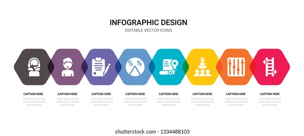 simple set of ladder, settings, conference, certificate icons, contains such as icons pie chart, contract, man, admin and more. 64x64 pixel perfect. editable vector set