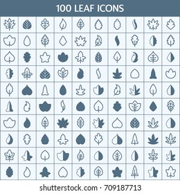 Simple Set of Leaf Related Vector Line Icons. Contains such Icons as natural, plant, flora, eco, foliage, organic and more. Vector pictogram objects.