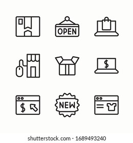 Simple Set Lineal Ecommerce Vector line Icons