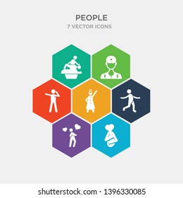 simple set of love yourself, emotional, feel free, treatment specialist icons, contains such as icons stick man, occupation, body treatments and more. 64x64 pixel perfect. infographics vector