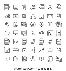 Simple set of management related outline icons. Elements for mobile concept and web apps. Thin line vector icons for website design and development, app development. Premium pack.