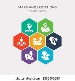 simple set of marked place, minus location, national park pin, navigation trajectory icons, contains such as icons nearby, no gps, no stopping and more. 64x64 pixel perfect. infographics vector
