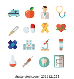 Simple Set of Medical Related Vector Line Icons. Contains such Icons as MRI, Prescription, Surgery and more. Editable Stroke. medical icons set.