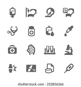 Simple Set of Medical Related Vector Icons for Your Design.