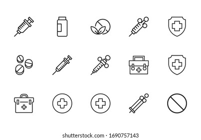 Conjunto simple de iconos de mensajes en estilo de línea de moda. Símbolos vectoriales modernos, aislados en un fondo blanco. Envase para pictogramas lineales. Colección de iconos de línea para aplicaciones web y concepto móvil.