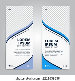 simple set of modern vertical banners