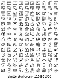 Simple Set of Money Related Vector Line Icons.