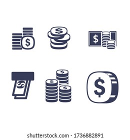 Simple Set of money Related Vector money Icons. Editable 