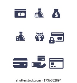 Simple Set of money Related Vector money Icons. Editable 