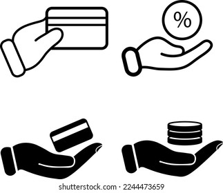 Simple Juego de Iconos de línea de vectores relacionados con el dinero..eps
