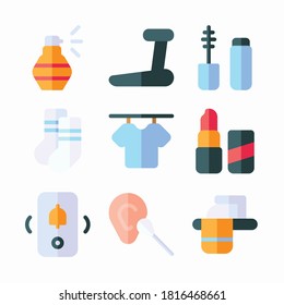 Simple Set Morning Routine Vector Color Icons