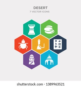 simple set of mosque, sheik, hieroglyph, hookah icons, contains such as icons scarab, stones, kettledrum and more. 64x64 pixel perfect. infographics vector