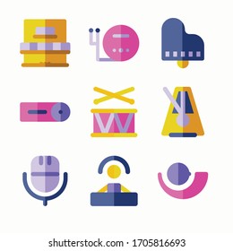 Simple Set Music Icons for different seasons.