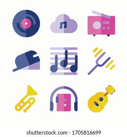 Einfache Set Musik Symbole für verschiedene Jahreszeiten.