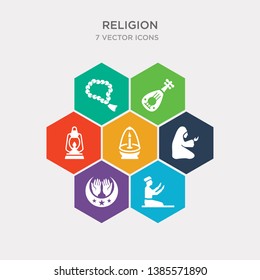 simple set of muslim man praying, muslim praying hands, muslim woman praying, ner tamid icons, contains such as icons old oil lamp, oud, prayer beads and more. 64x64 pixel perfect. infographics