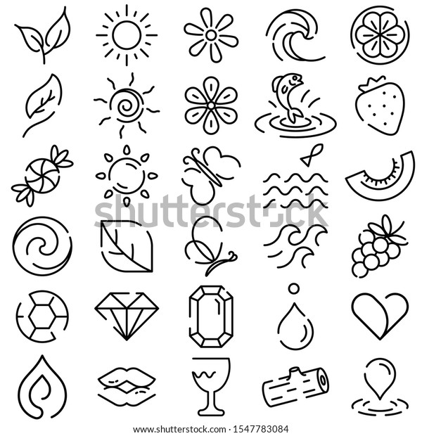 Simple set of nature icons and outline icons. A thin
line vector icons you can use for elements in mobile and web app
development.  Premium
pack