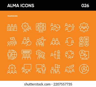Simple Set of Notification Related Vector Line Icons. Contains such Icons as Alert, Mute, Notice, Scheduled Message, Notification Bell, Warning and more. 64x64 Pixel Perfect.