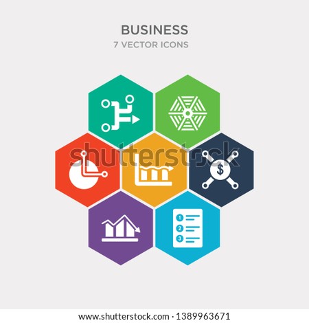 simple set of numbe information, loss chart, centralized connections, smooth line chart icons, contains such as icons pie chart and connections, spider item connections and more. 64x64 pixel