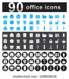 Simple Set of Office Related Vector Icons.