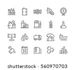 Simple Set of Oil Related Vector Line Icons. 
Contains such Icons as Gas Station, Oil Factory, Transportation and more.
Editable Stroke. 48x48 Pixel Perfect.