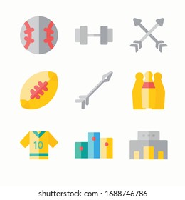 Simple Set Olympic Games Vector Color Icons