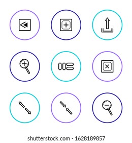 Simple set online icon vectors for website and mobile app icons