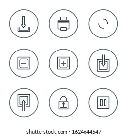 Simple set online,music,universal icon vectors for website and mobile app icons