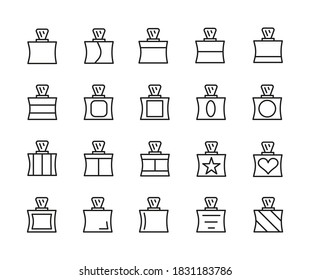 Simple Set Of Parfum, Aroma,  Scent, Fragrance Related Outline Icons. Elements For Mobile Concept And Web Apps. Thin Line Vector Icons For Website Design And Development, App Development. Premium