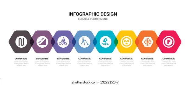 simple set of parking, snow, nuclear, swimming icons, contains such as icons working, bicycle, slope, bend and more. 64x64 pixel perfect. editable vector set