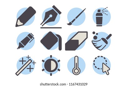 Simple Set of Photo Editor Icons. Contains such Icons as Batch Processing, Legal Documents, Clipboard, Download, Document Flow and more. Editable Stroke. EPS 10