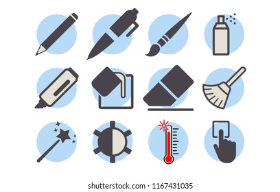 Simple Set of Photo Editor Icons. Contains such Icons as Batch Processing, Legal Documents, Clipboard, Download, Document Flow and more. Editable Stroke. EPS 10