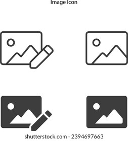 Simple Set of Photo Related Vector Line Icons. Contains such Icons as Edit, Print, Enhance Image and more. image icon, image editable icon.