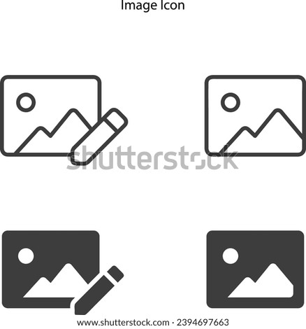 Simple Set of Photo Related Vector Line Icons. Contains such Icons as Edit, Print, Enhance Image and more. image icon, image editable icon.