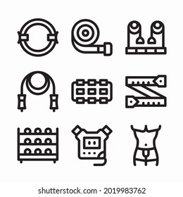 Simple Set Pilates Vector line Icons