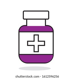 Simple Set of Pills Related Vector Line Icons. Contains such Icons as Gel, Inhaler, Prescription, Syrup and more. 