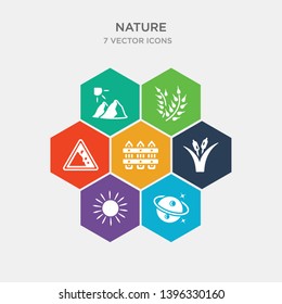 simple set of planet with satellite, sol, reed bed, fences icons, contains such as icons falling debris, grains, dune and more. 64x64 pixel perfect. infographics vector